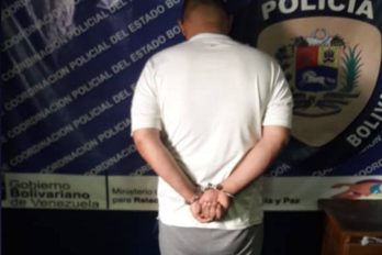 Detenido por la PNB en Bolívar