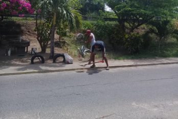 Limpieza en Barrio Guayana