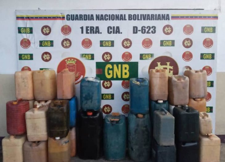 Desmantelan depósito clandestino de combustible en Santa Elena de Uairén