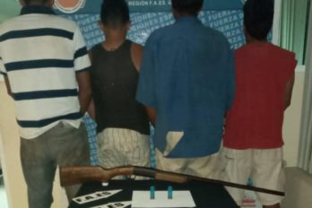 Detienen a cuatro hombres en caserío San Martín