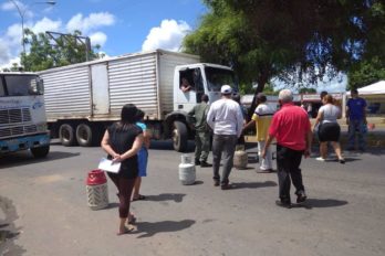 Vecinos de Doña Bárbara protestaron por gas doméstico