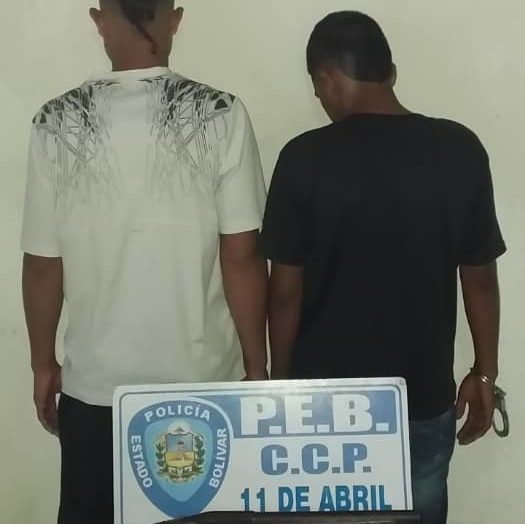 Capturados por porte ilícito en San José de Cacahual