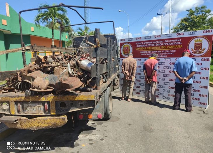 Decomisan más de un kilogramo de hierro en la parroquia Yocoima