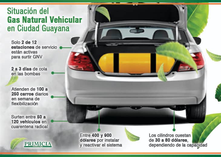Pocas E/S despachan GNV y agudizan el problema de combustible en Guayana