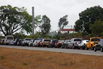 Colas por combustible y pocos transeúntes este sábado en Ciudad Guayana