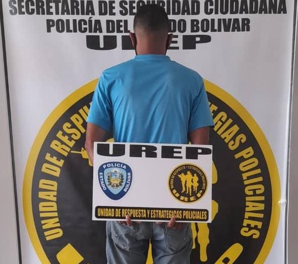 Arrestan en Ciudad Bolívar a hombre solicitado