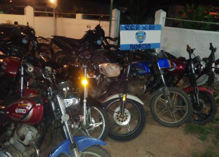 Retienen 14 motos por incumplimiento de cuarentena en Guasipati