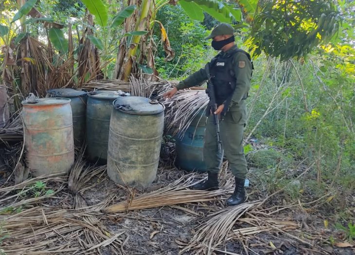 Desmantelan depósito clandestino de combustible en La Paragua
