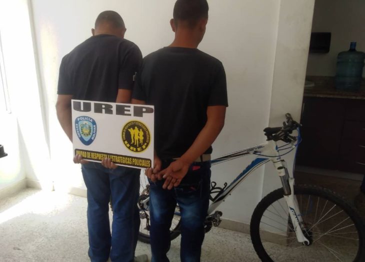 Capturan en San Félix a dos integrantes de “los Bicicleteros”