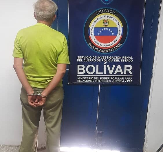 SIP-Bolívar captura a hombre solicitado desde hace 12 años