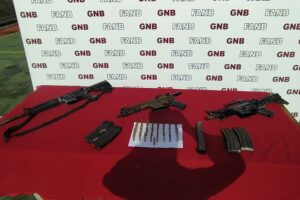 Decomisan armas de guerra y más de 10 kg de presunta droga en Tucupita