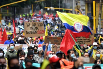 protesta en Colombia