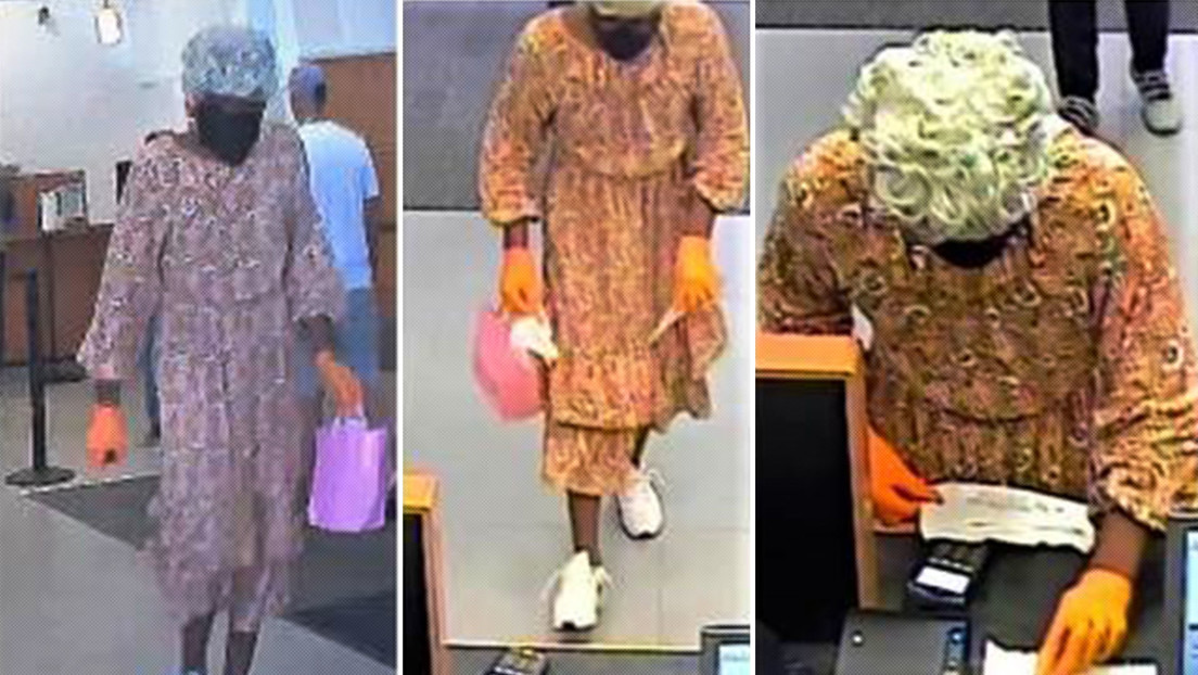 America: He robbed a bank disguised as an old woman and escaped
