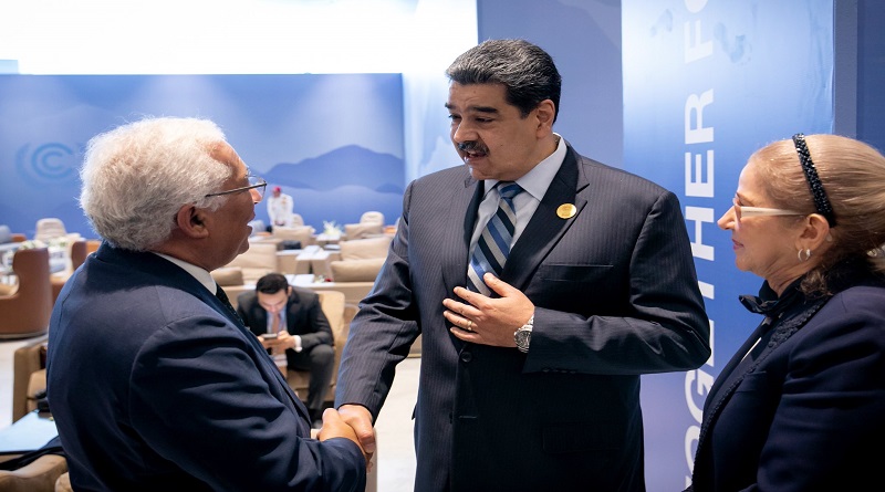 Maduro se encontrou com o primeiro-ministro de Portugal na COP27