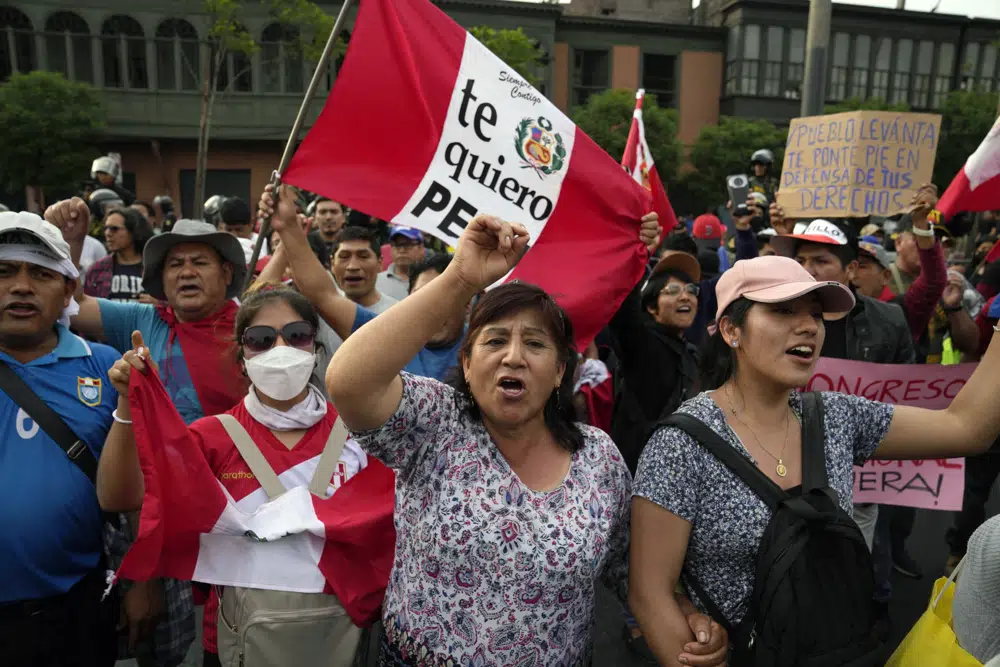 Protests continue in Peru and calls for Polwart to step down