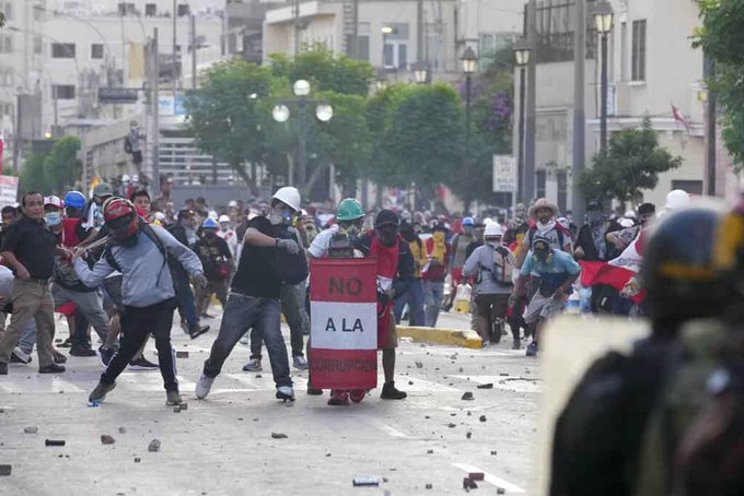 A protester in Peru dies after being shot 36 times