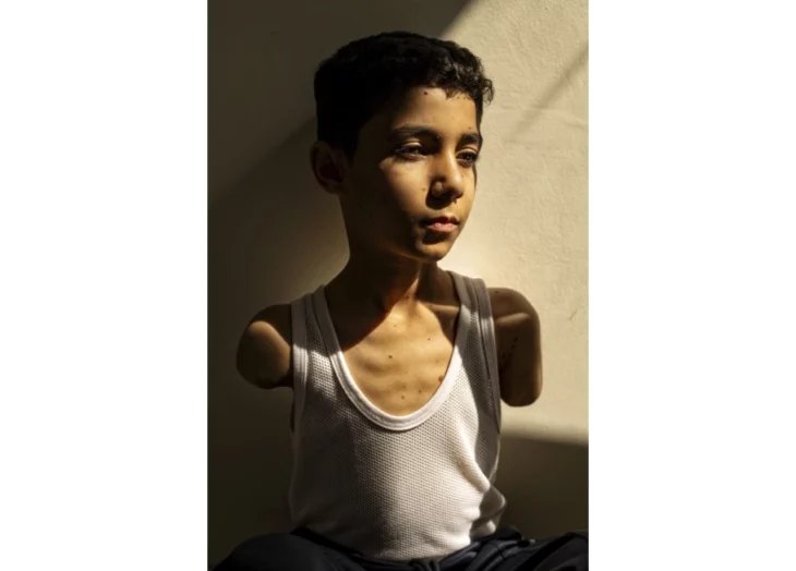 Foto del año niño palestino