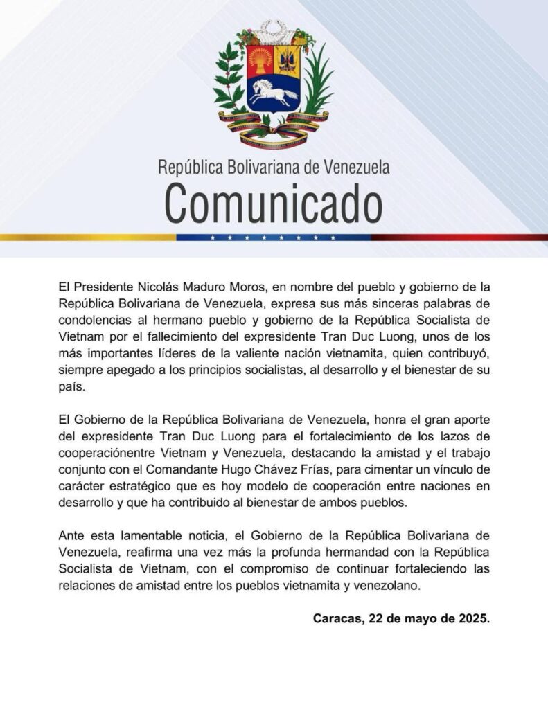 Comunicado Venezuela