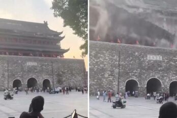 Colapsa torre en China