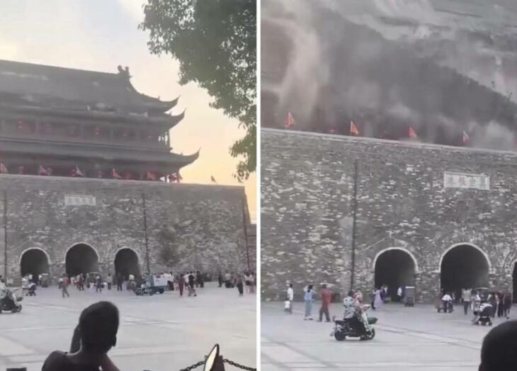 Colapsa torre en China