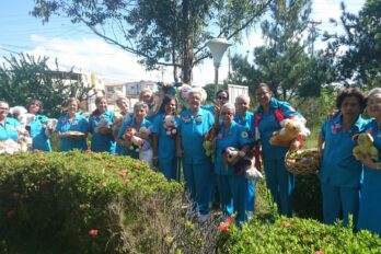 "damas de azul"