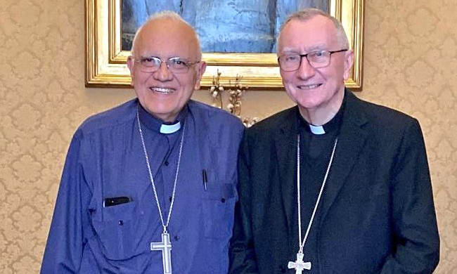 cardenal Baltazar Porras y Pietro Parolín