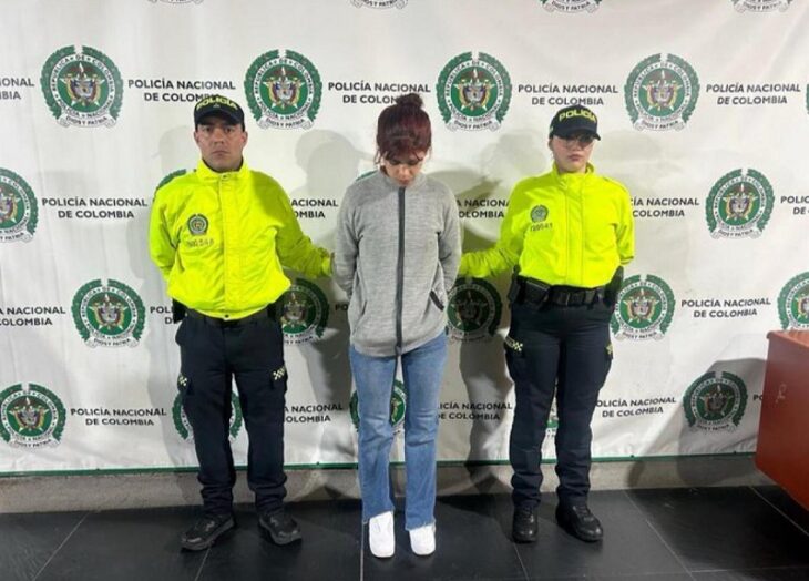 mujer capturada