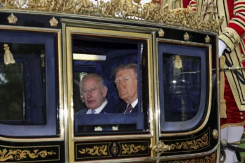 El rey Carlos III y Trump