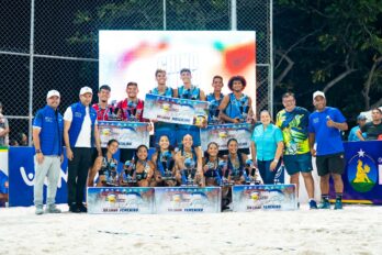 Liga de voleibol playa final San Félix