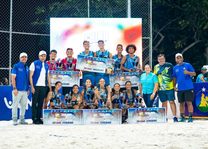 Liga de voleibol playa final San Félix