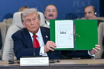 Firma de acuerdo por la Paz Trump