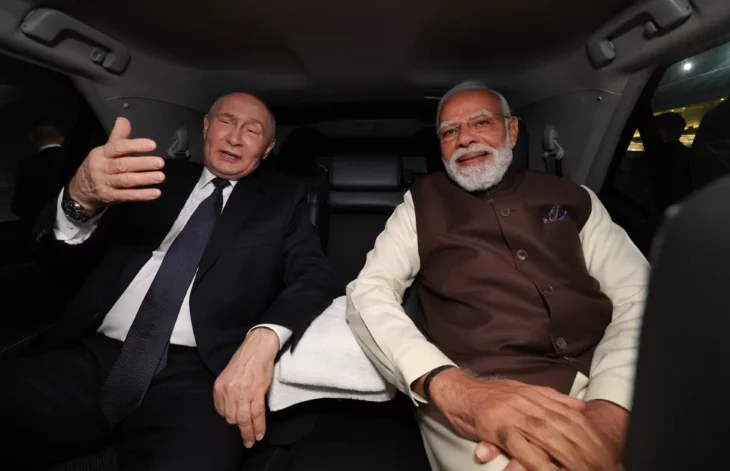 Vladimir Putin y Narendra Modi Rusia India