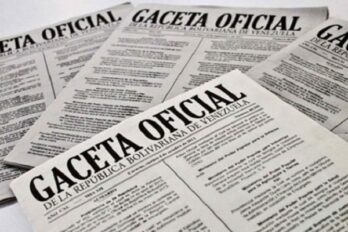 Gaceta Oficial exoneración de impuestos