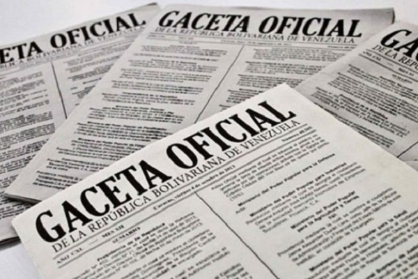 Gaceta Oficial exoneración de impuestos