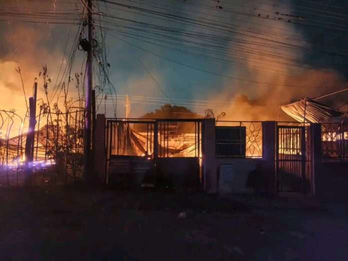 Nueva Cúa incendio