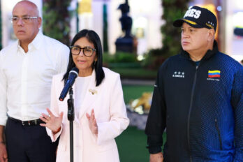 Presidenta e Delcy Rodríguez