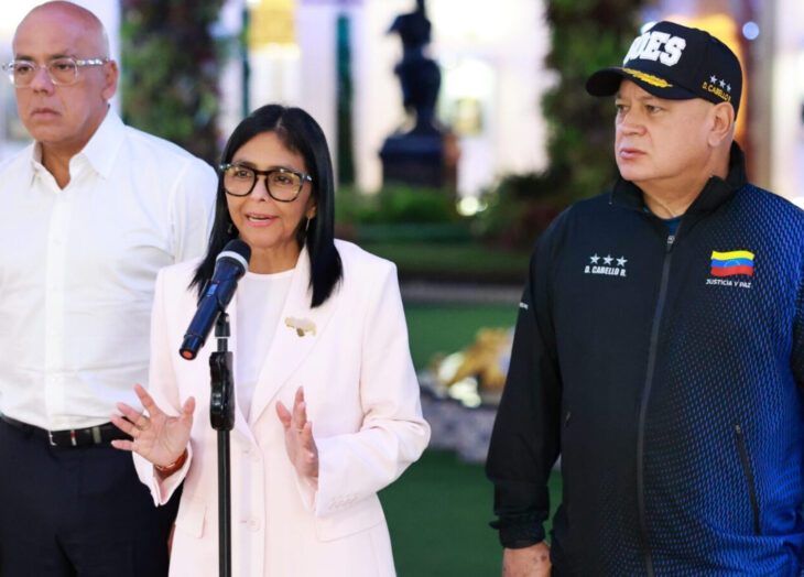Presidenta e Delcy Rodríguez