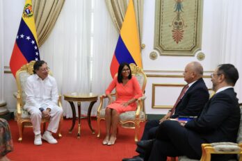 Delcy Rodríguez Gustavo Petro