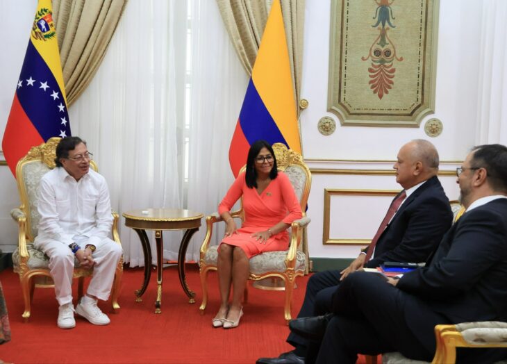 Delcy Rodríguez Gustavo Petro