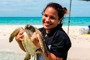Bióloga venezolana Daniela Rojas