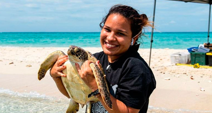 Bióloga venezolana Daniela Rojas