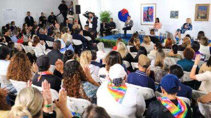Presidenta (e) da balance del programa Convivencia Democrática