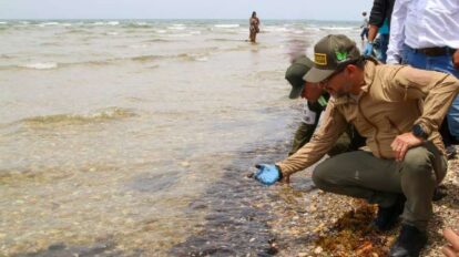 Inspeccionan en Sucre el impacto del derrame de crudo