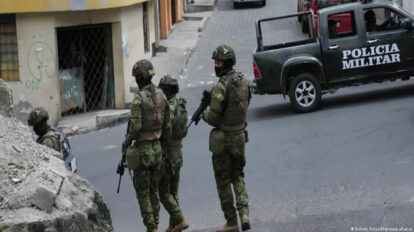 Un total de 180 detenidos tras toque de queda en Ecuador