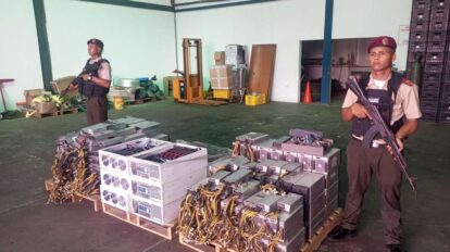 Fanb retienen 107 máquinas de minería digital en Unare