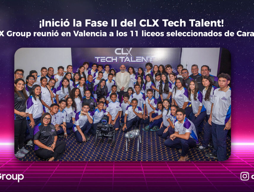¡Inició la Fase II del CLX Tech Talent! CLX Group reunió en Valencia a los 11 liceos participantes de Carabobo