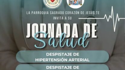 Realizarán jornada de salud en la parroquia Sagrado Corazón de Jesús