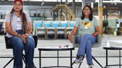 Delcy Rodríguez vuelve exigir a Trump el fin del bloqueo