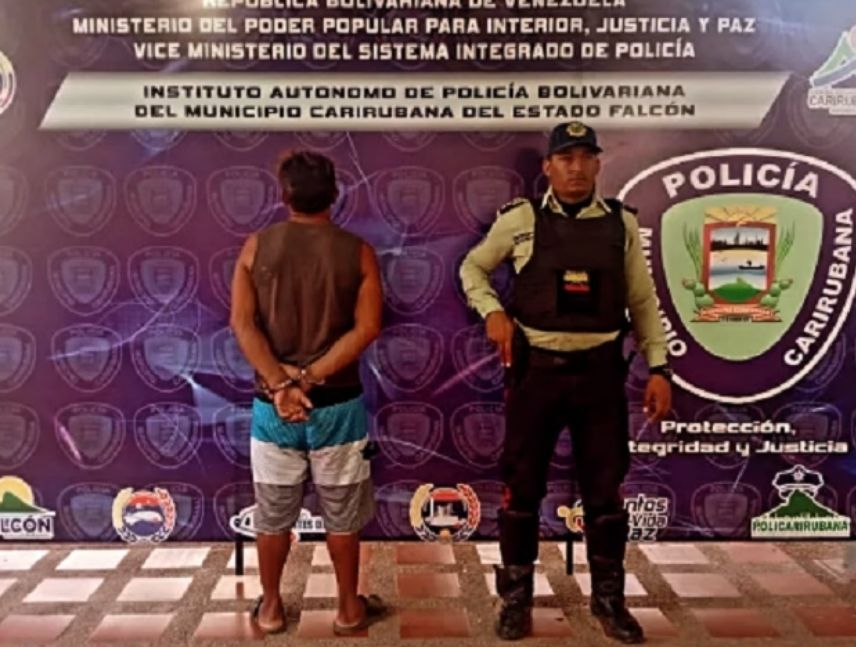 Capturan a hombre acusado de acosar a menor en Falcón