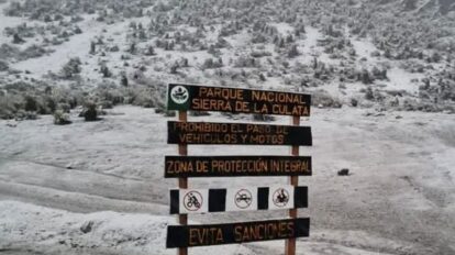 Reportan primera nevada de la temporada en páramo de Mérida